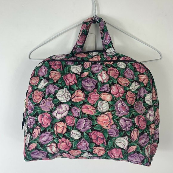 TED LAPIDUS Paris Floral Makeup Cosmetic Bag - Picture 3 of 7